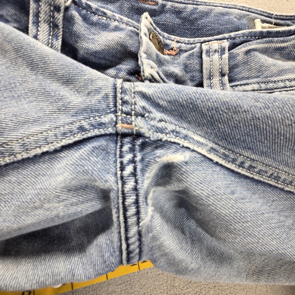 Diesel Jeans Womens 30x32 Blue Lambry Low Rise Bootcut Wide Leg Distressed 0R71I - Picture 15 of 16